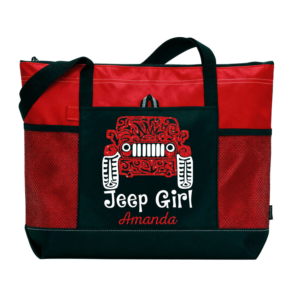 Personalized Jeep Girl Tattoo Tote Bag Supler Store
