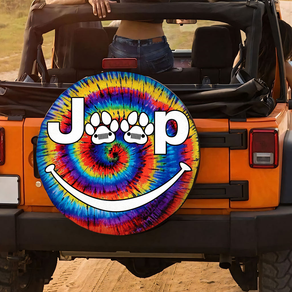 Jeep Dog Tie Dye Spare Tire Cover Supler Store