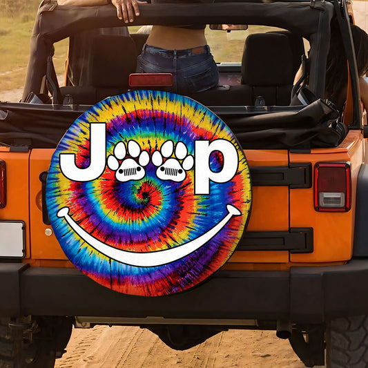 Jeep Dog Tie Dye Spare Tire Cover Supler Store