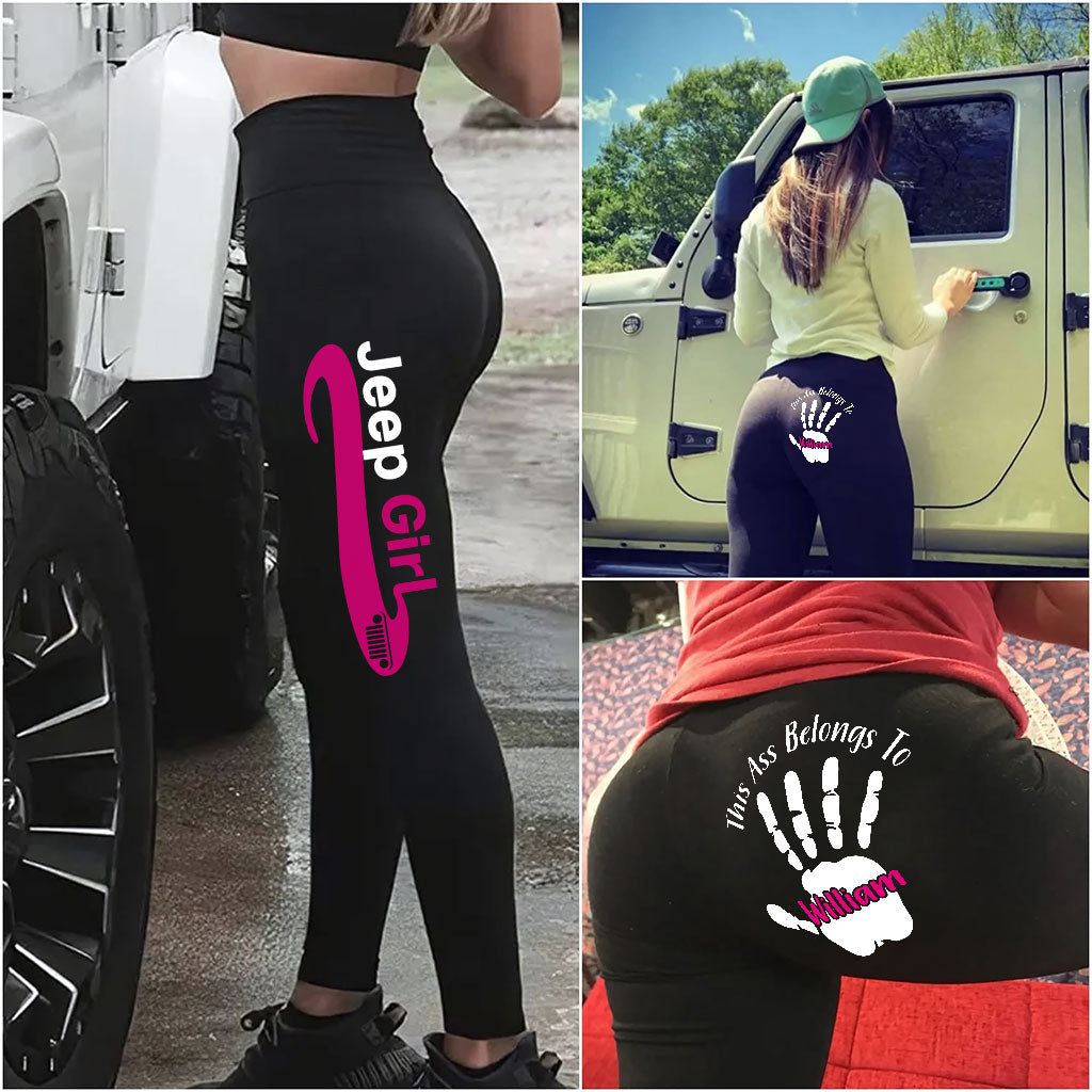 Personalized Jeep Girl Multicolor Leggings Supler Store