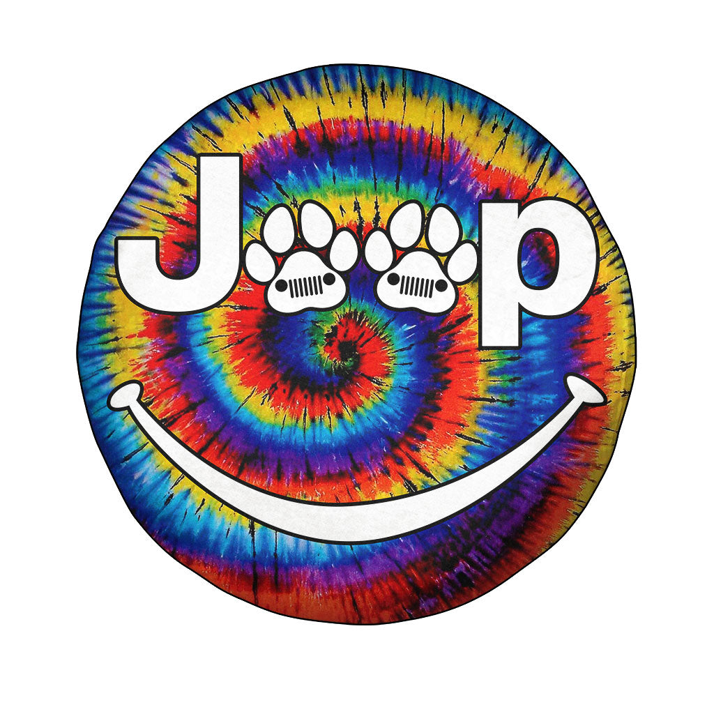 Jeep Dog Tie Dye Spare Tire Cover Supler Store