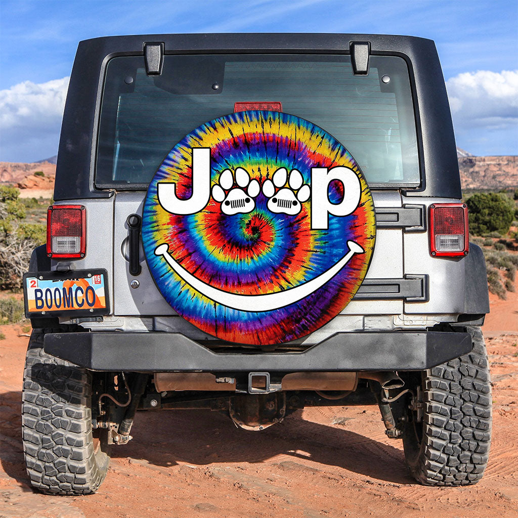 Jeep Dog Tie Dye Spare Tire Cover Supler Store