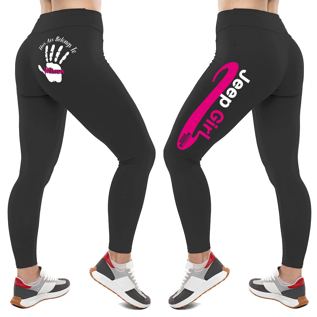 Personalized Jeep Girl Multicolor Leggings Supler Store