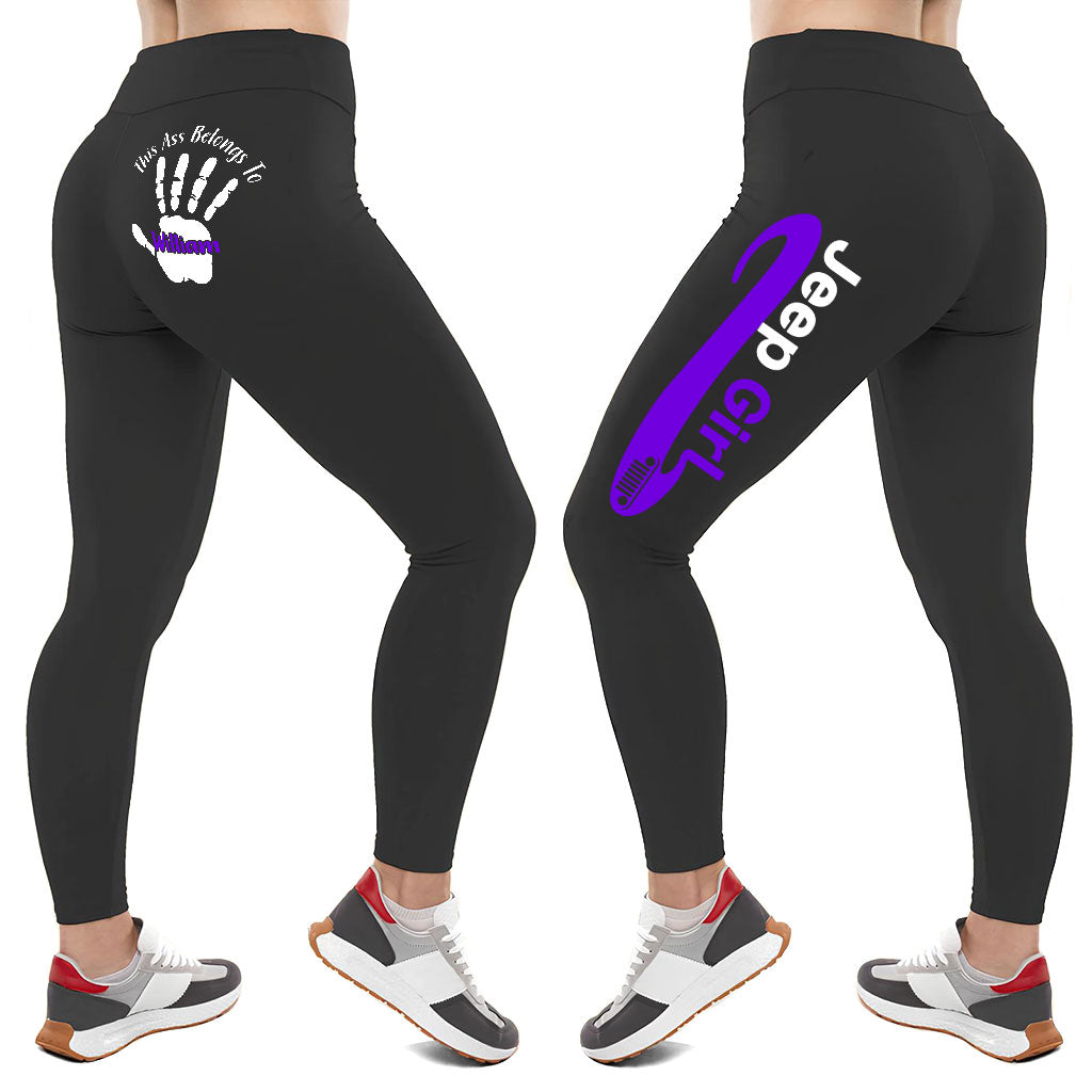 Personalized Jeep Girl Multicolor Leggings Supler Store