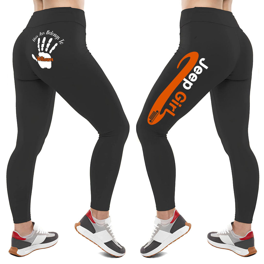 Personalized Jeep Girl Multicolor Leggings Supler Store