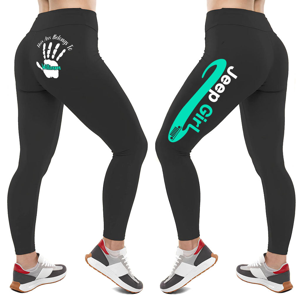Personalized Jeep Girl Multicolor Leggings Supler Store