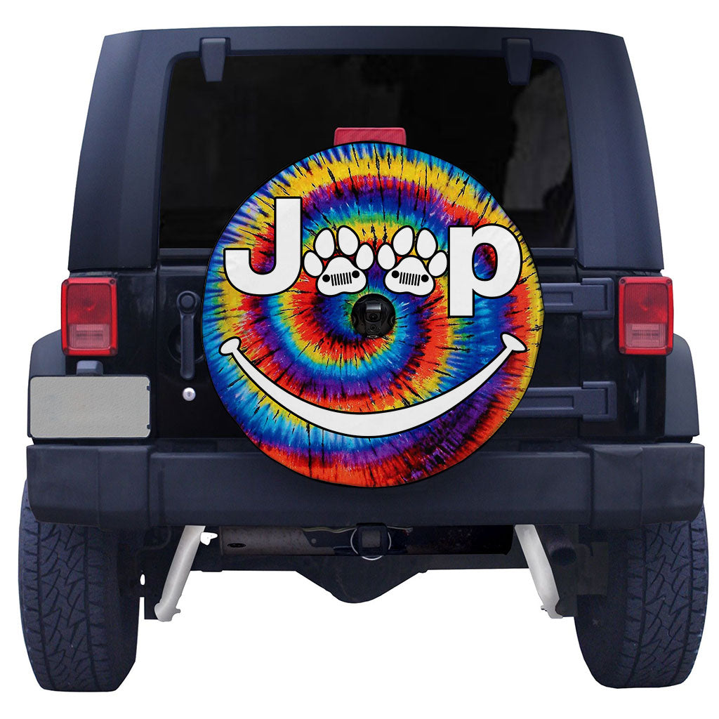 Jeep Dog Tie Dye Spare Tire Cover Supler Store