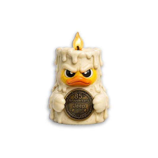 Jeep Halloween 85th Anniversary Angry Candle Duck Acrylic Magnet