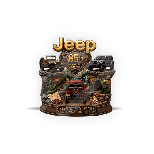 Jeep 85th Anniversary Heritage Commemorative Acrylic Plaque