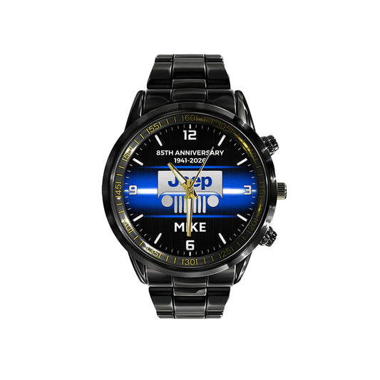 Jeep 85th Anniversary Personalized Black Men Watch