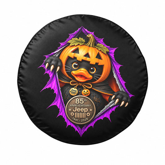 Halloween Jeep Black Cat Duck Spare Tire Cover