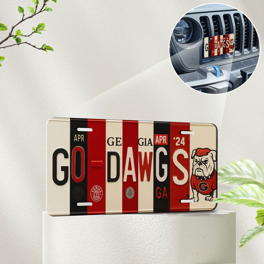 Go Dawgs Vanity License Plate 