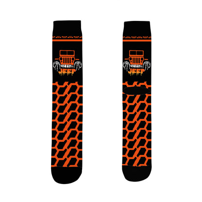 Jeep Halloween Trick Or Treat Crew Socks Supler Store