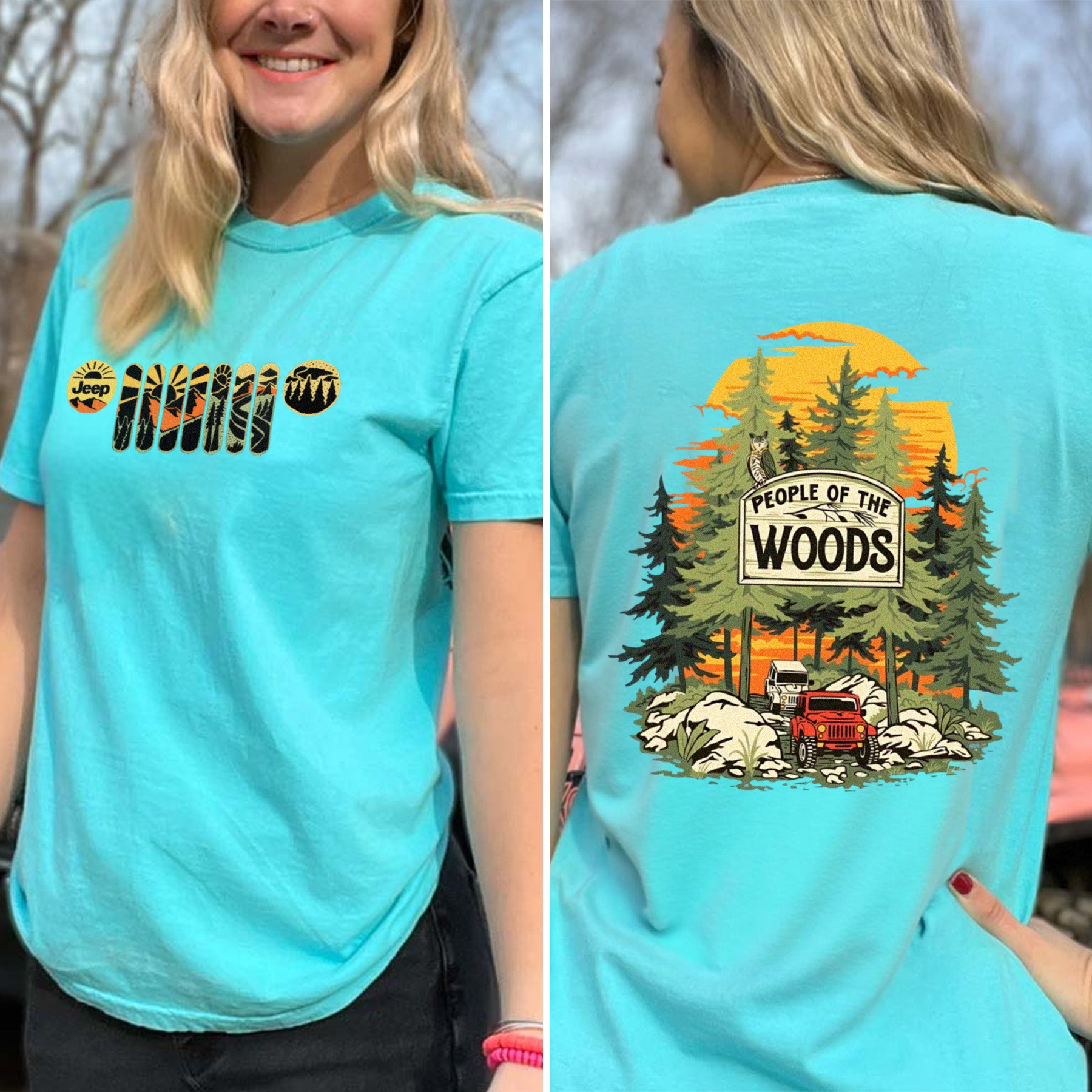 Jeep In The Woods Hoodie T-Shirt Supler Store