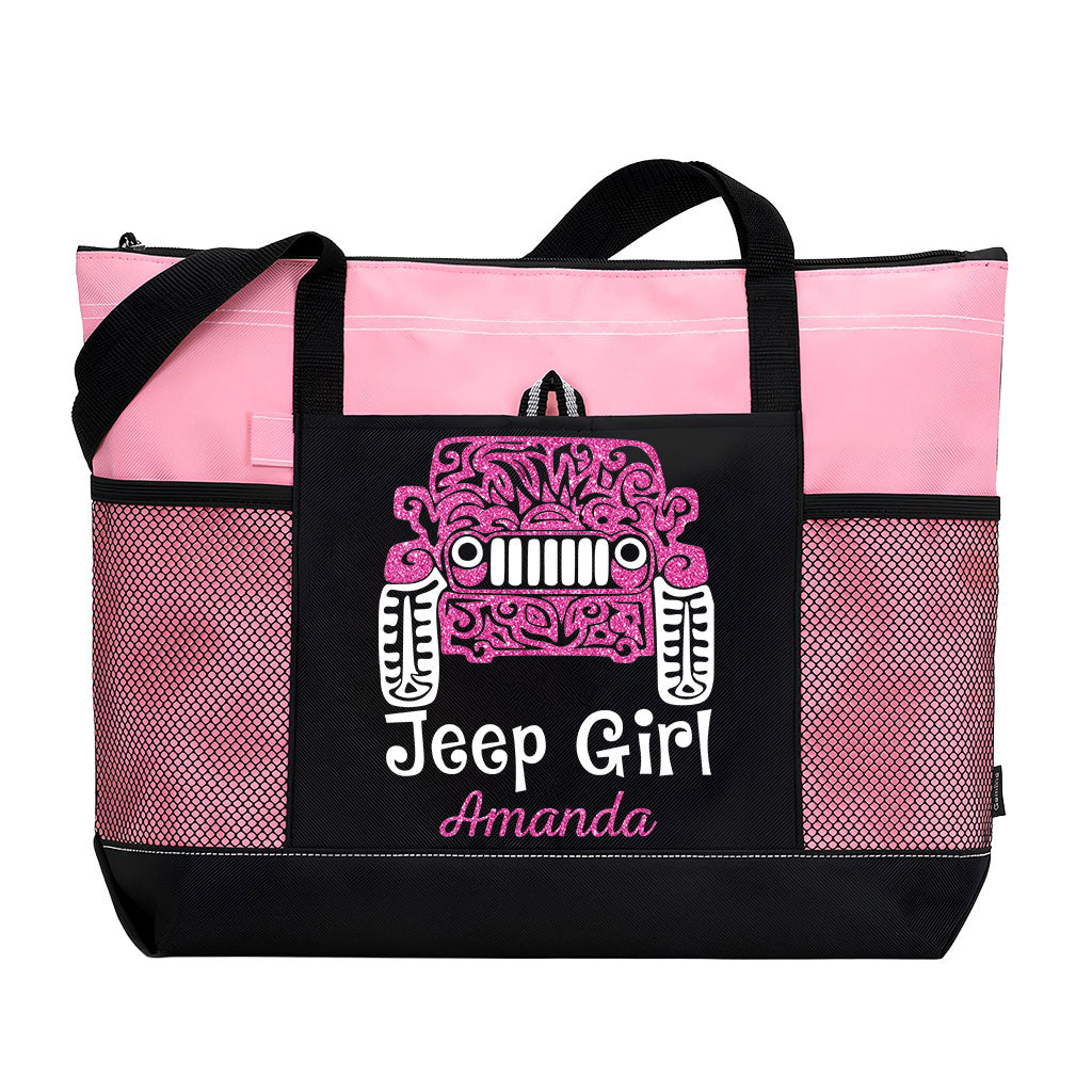 Personalized Jeep Girl Tattoo Tote Bag Supler Store