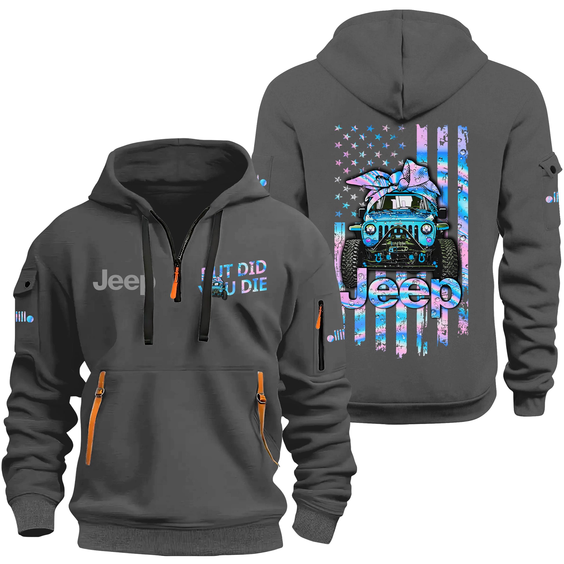 Jeep Girl But Did You Die Fleece Zip Hoodie Supler Store