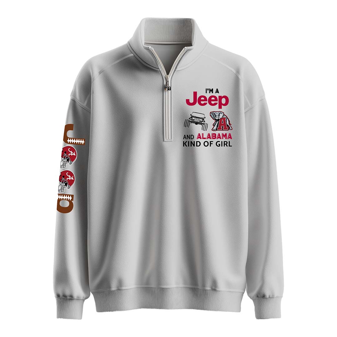 Alabama Football Jp Kinda Girl Quarter Zip Sweater Supler Store