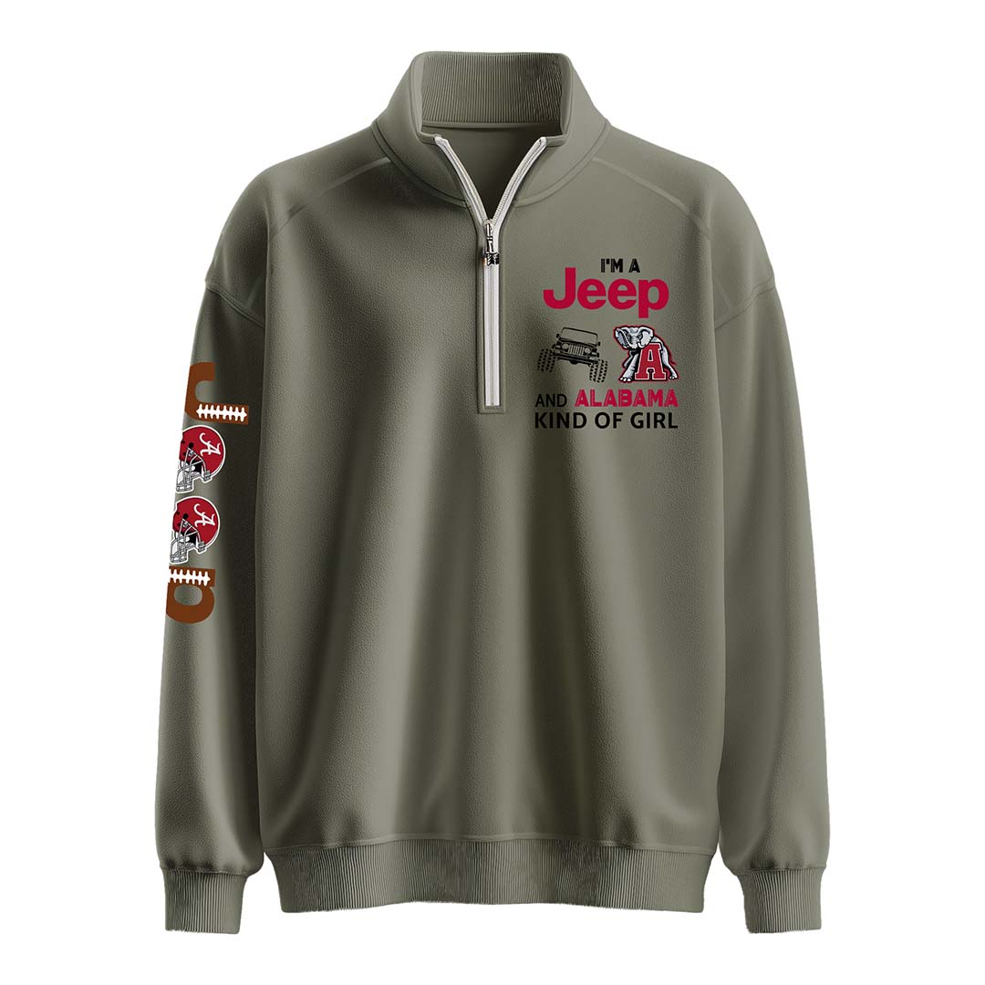 Alabama Football Jp Kinda Girl Quarter Zip Sweater Supler Store