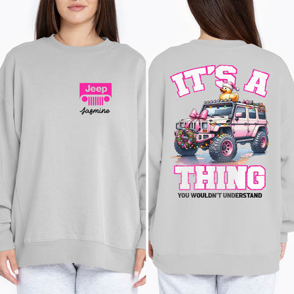 Personalized It's a Jeep Thing Christmas Duck T-Shirt