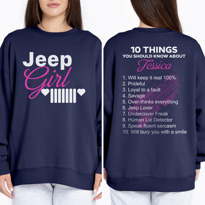 Personalized Jeep Girl Lover T-Shirt