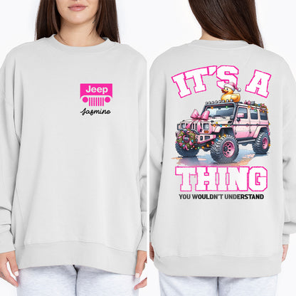 Personalized It's a Jeep Thing Christmas Duck T-Shirt