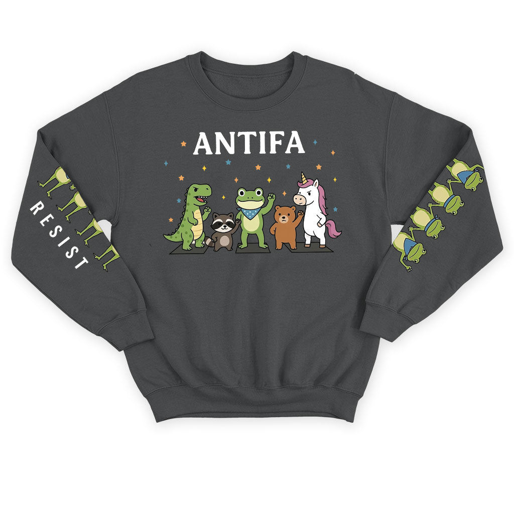 Antifa Portland Frog Resist Hoodie T-Shirt Supler Store