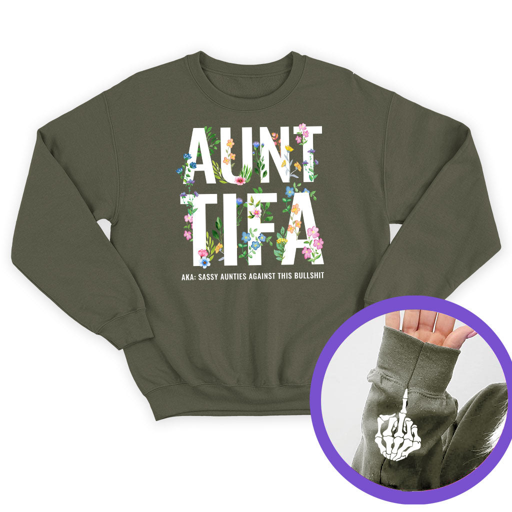 Antifa Floral Funny Hand Hoodie T-Shirt Supler Store