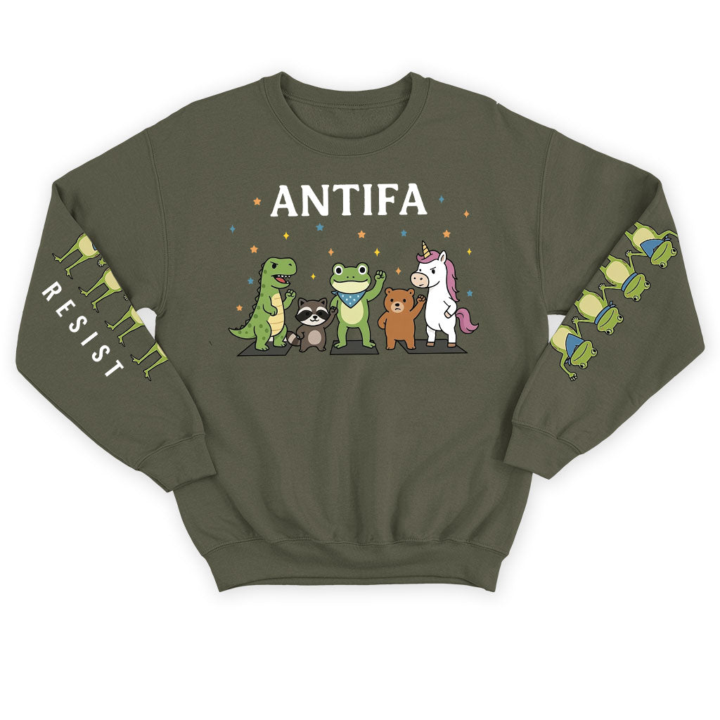 Antifa Portland Frog Resist Hoodie T-Shirt Supler Store