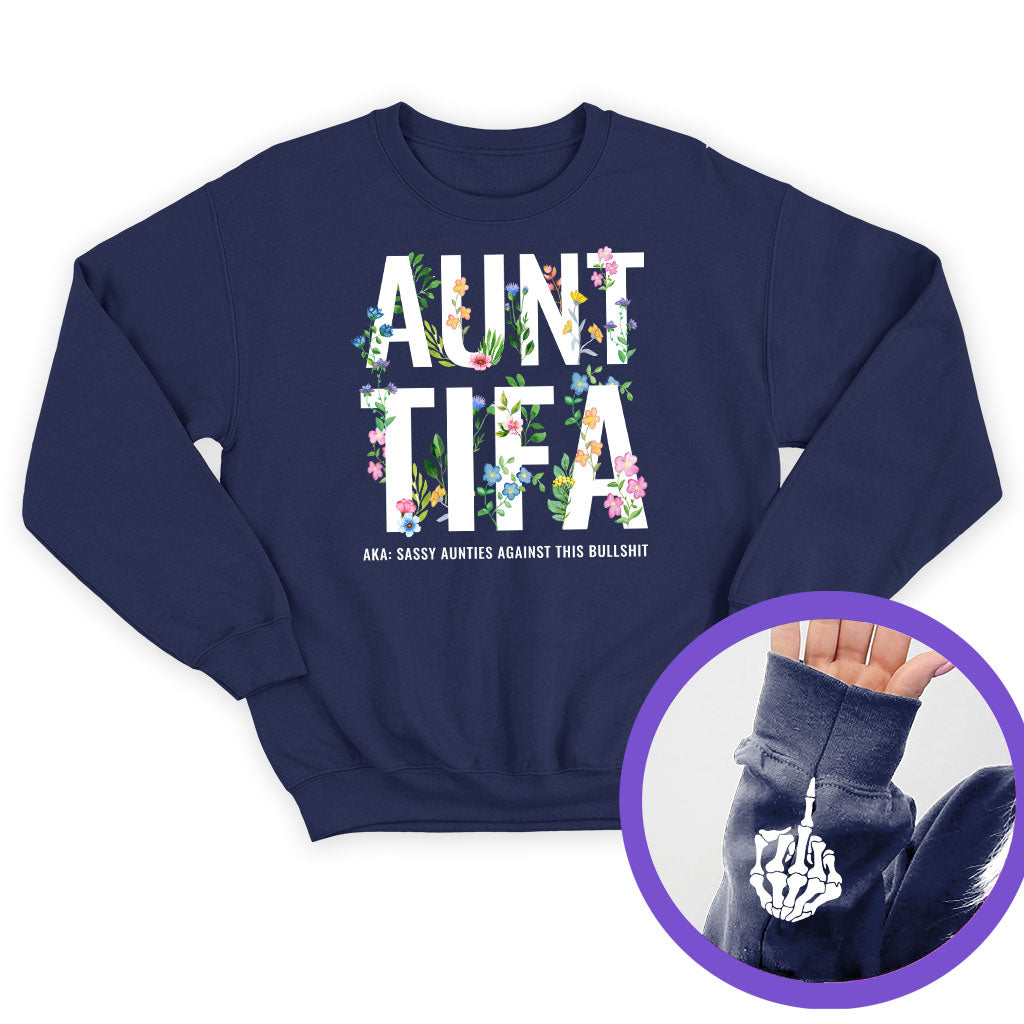 Antifa Floral Funny Hand Hoodie T-Shirt Supler Store