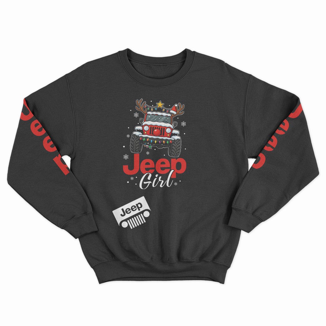 Jeep Girl Merry Christmas Hoodie Supler Store