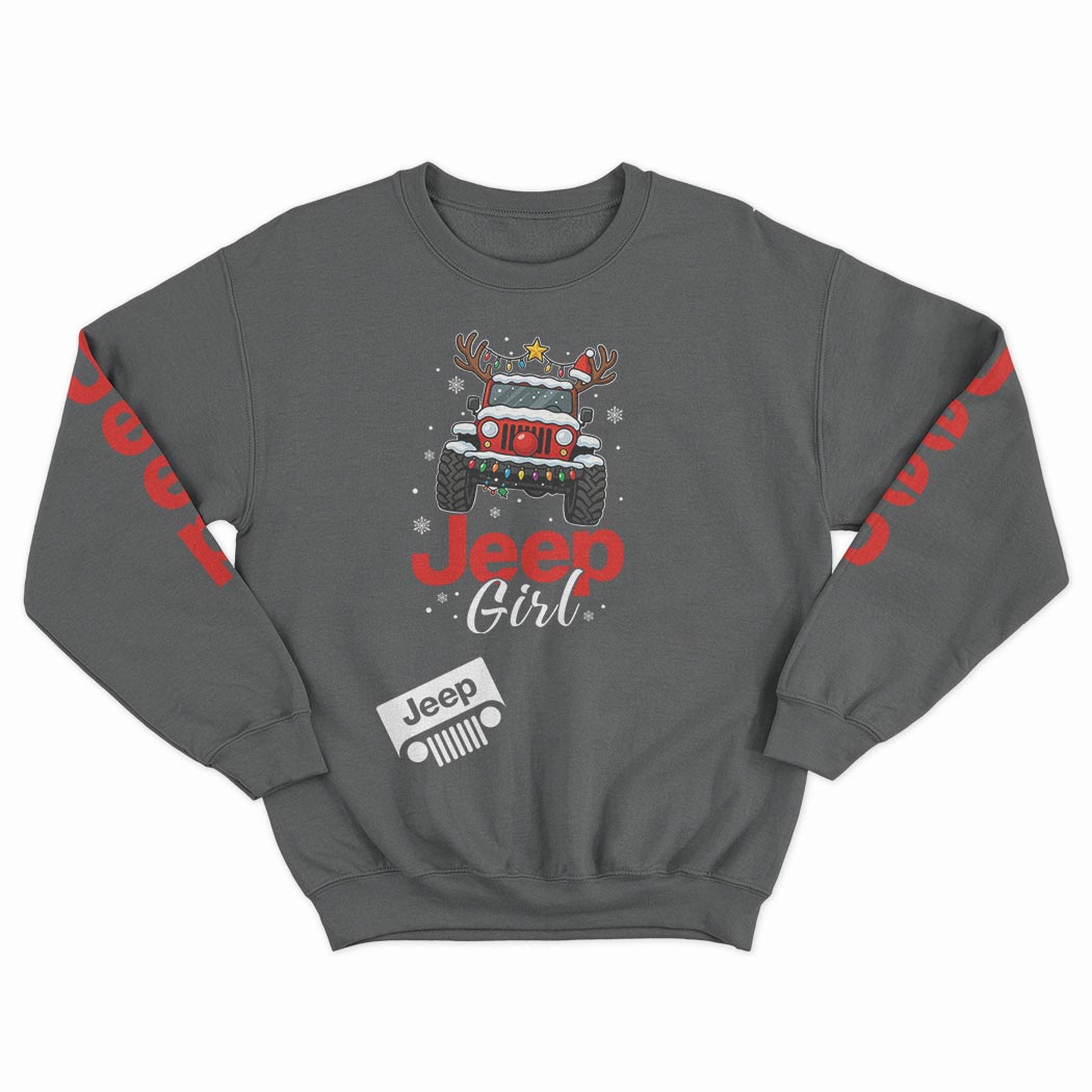 Jeep Girl Merry Christmas Hoodie Supler Store
