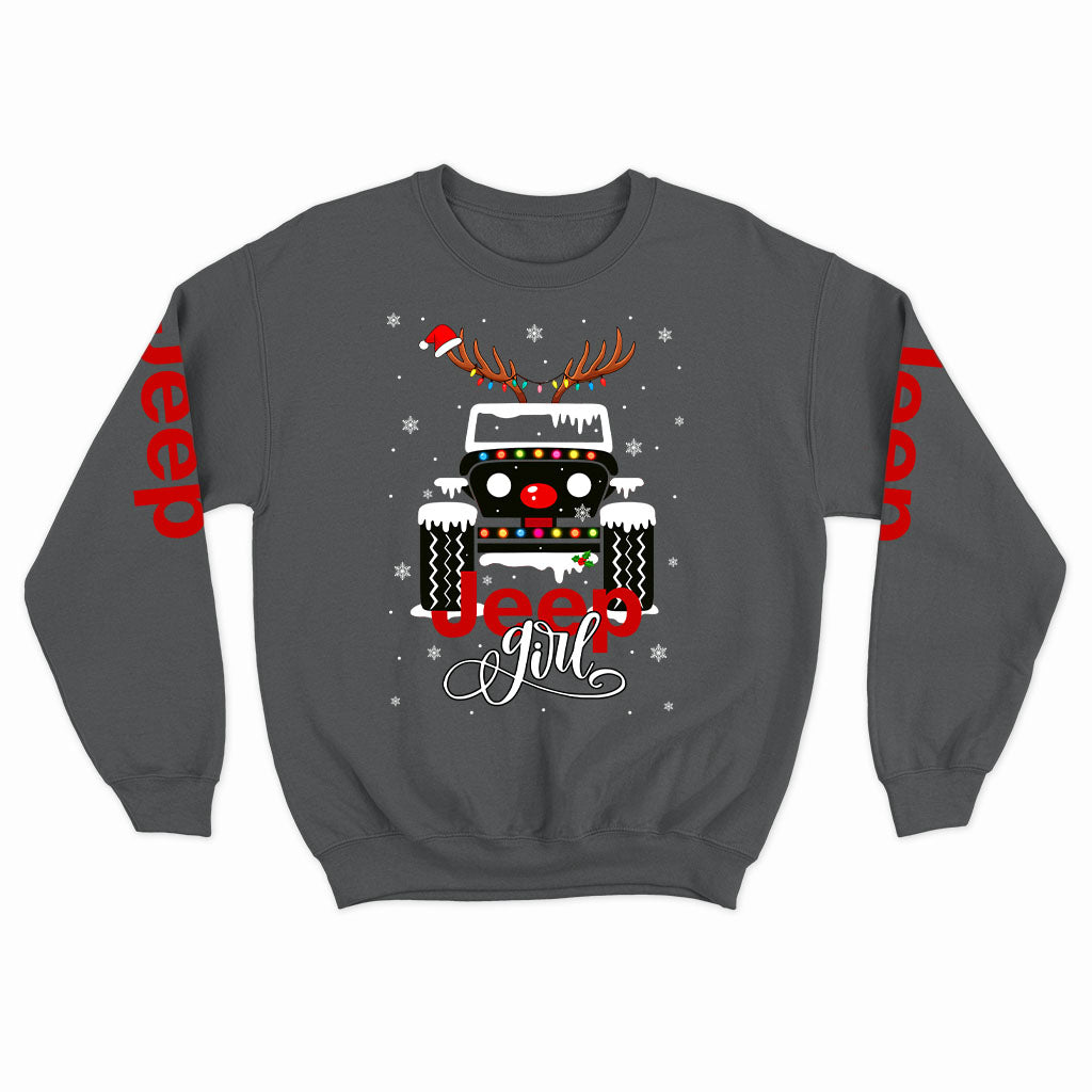 Jeep Girl Offroad 4x4 Christmas Hoodie Supler Store