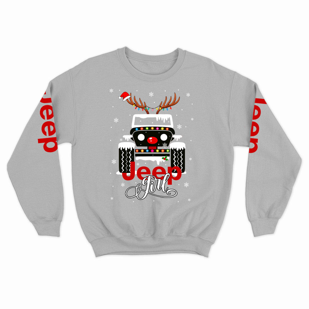 Jeep Girl Offroad 4x4 Christmas Hoodie Supler Store