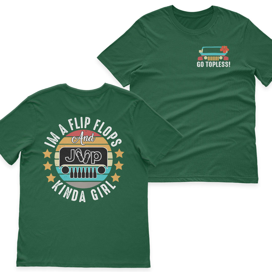 I’m A Flip Flops and Jeep and Beer Kinda Girl Vintage T-Shirt Hoodie