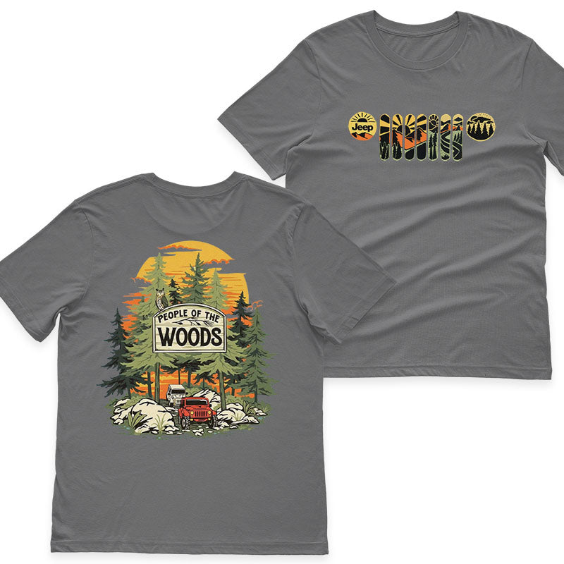 Jeep In The Woods Hoodie T-Shirt