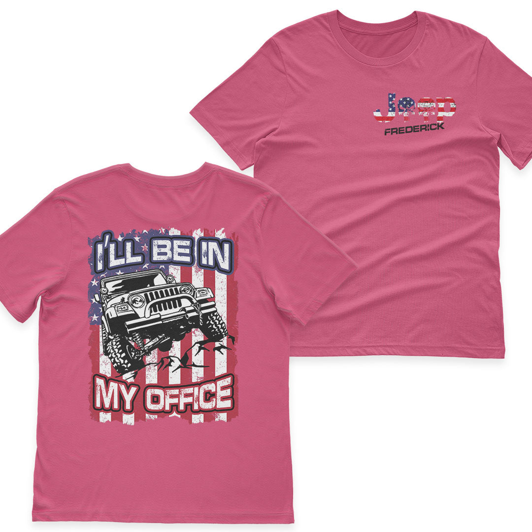 Personalized Jeep US Independennce Day 4th Of July I'll Be In My Office T-Shirt Hoodie