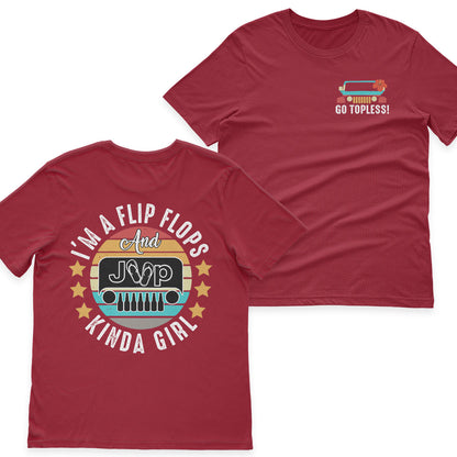 I’m A Flip Flops and Jeep and Beer Kinda Girl Vintage T-Shirt Hoodie