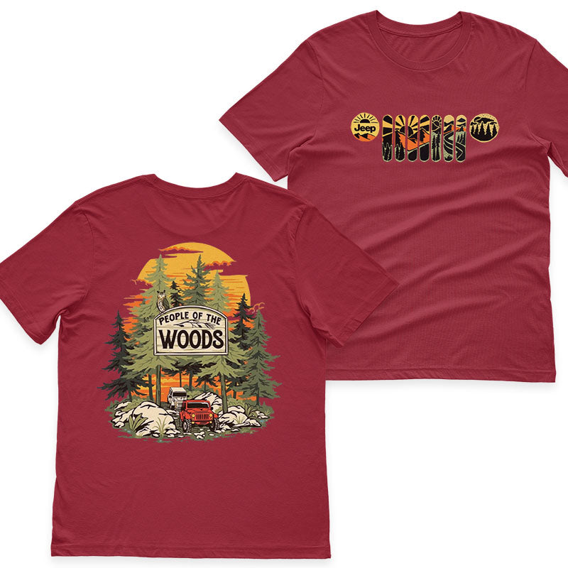 Jeep In The Woods Hoodie T-Shirt