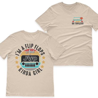 I’m A Flip Flops and Jeep and Beer Kinda Girl Vintage T-Shirt Hoodie