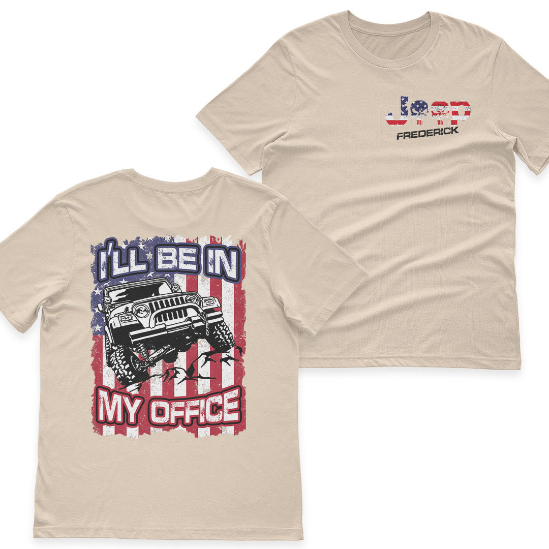 Personalized Jeep US Independennce Day 4th Of July I'll Be In My Office T-Shirt Hoodie