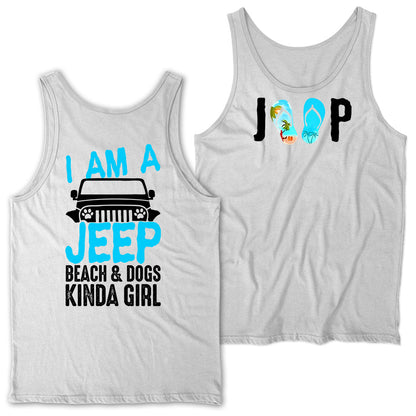 Just A Girl Who Loves Jeeps And Camping Tanktop V-neck Supler Store