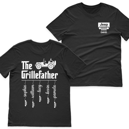 The Grillefather Jeep Dad Personalized Shirt