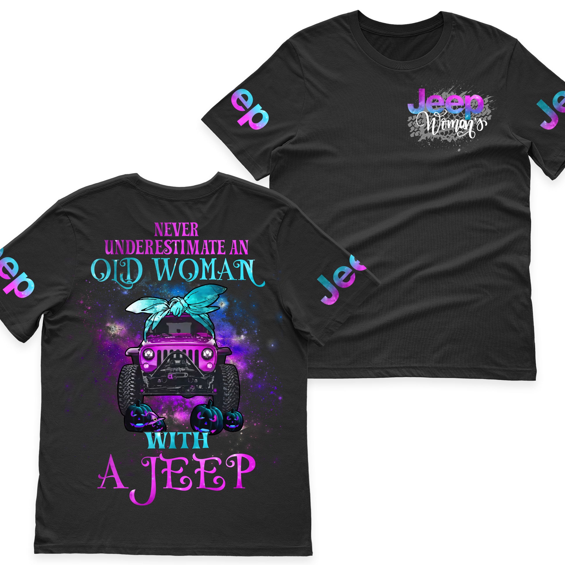 Never Underestimate An Old Woman With A Jeep Fleece Zip Hoodie Supler Store