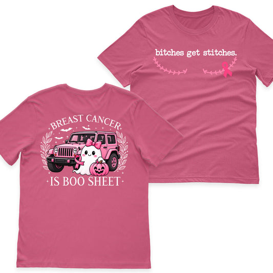Breast Cancer Awareness Jeep Boo Sheet Shirt