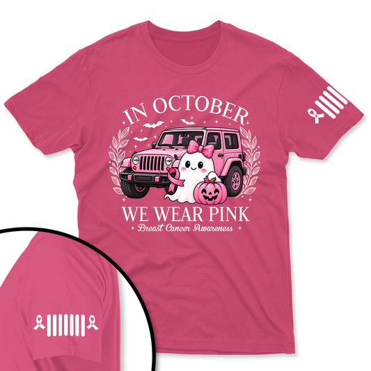 Breast Cancer Awareness Jeep Boo Shirt