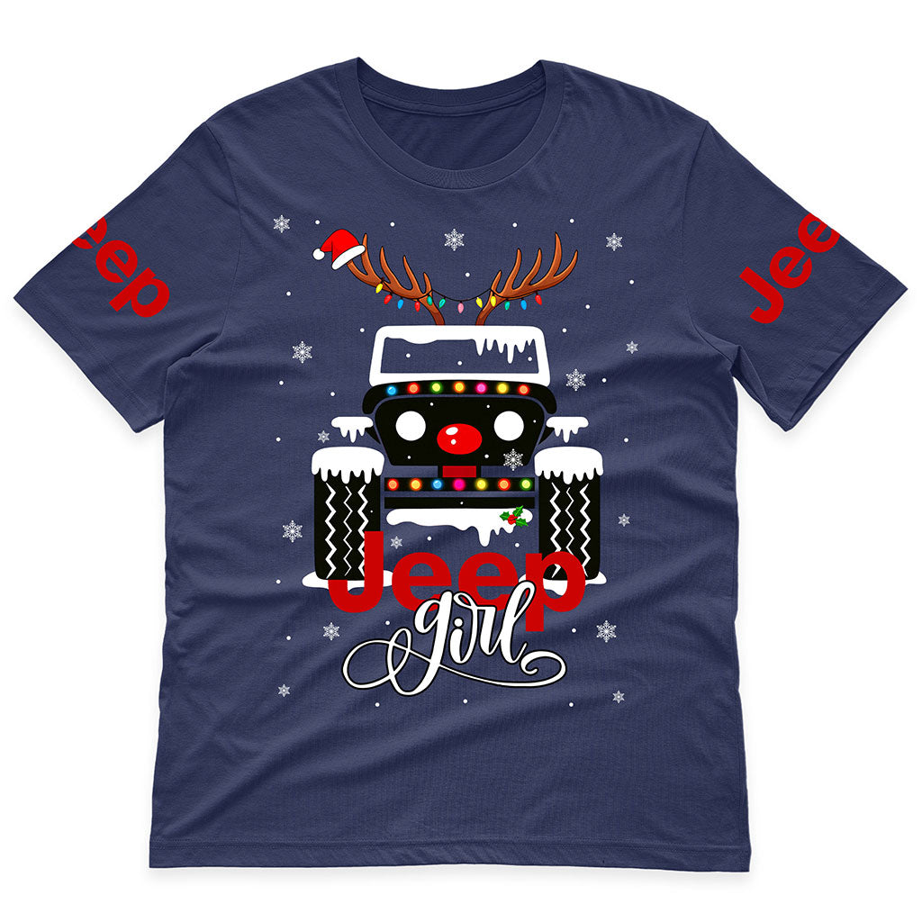 Jeep Girl Offroad 4x4 Christmas Hoodie Supler Store