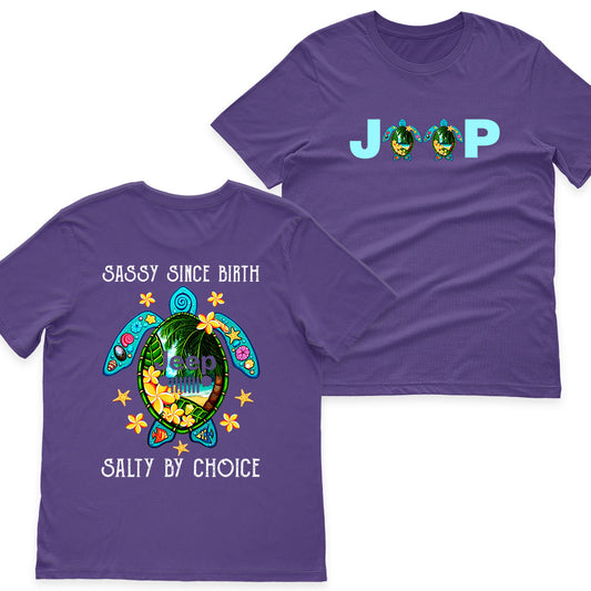 Jeep Beach Sassy Since Birth Salty By Choice Shirt