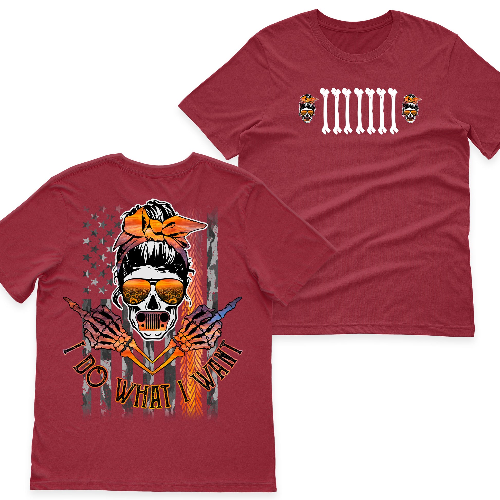 Jeep Skull I Do What I Want T-Shirt Hoodie Supler Store