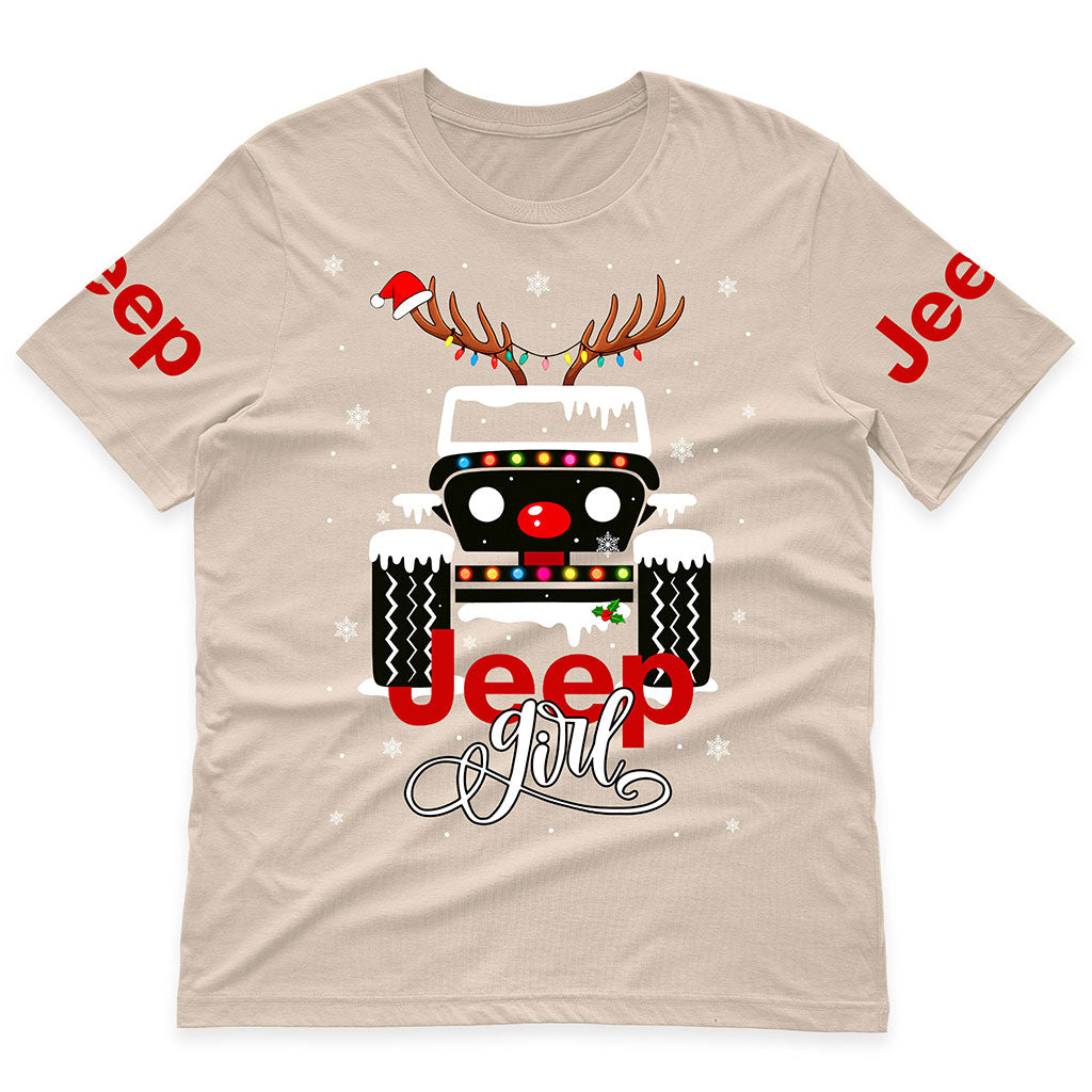 Jeep Girl Offroad 4x4 Christmas Hoodie Supler Store