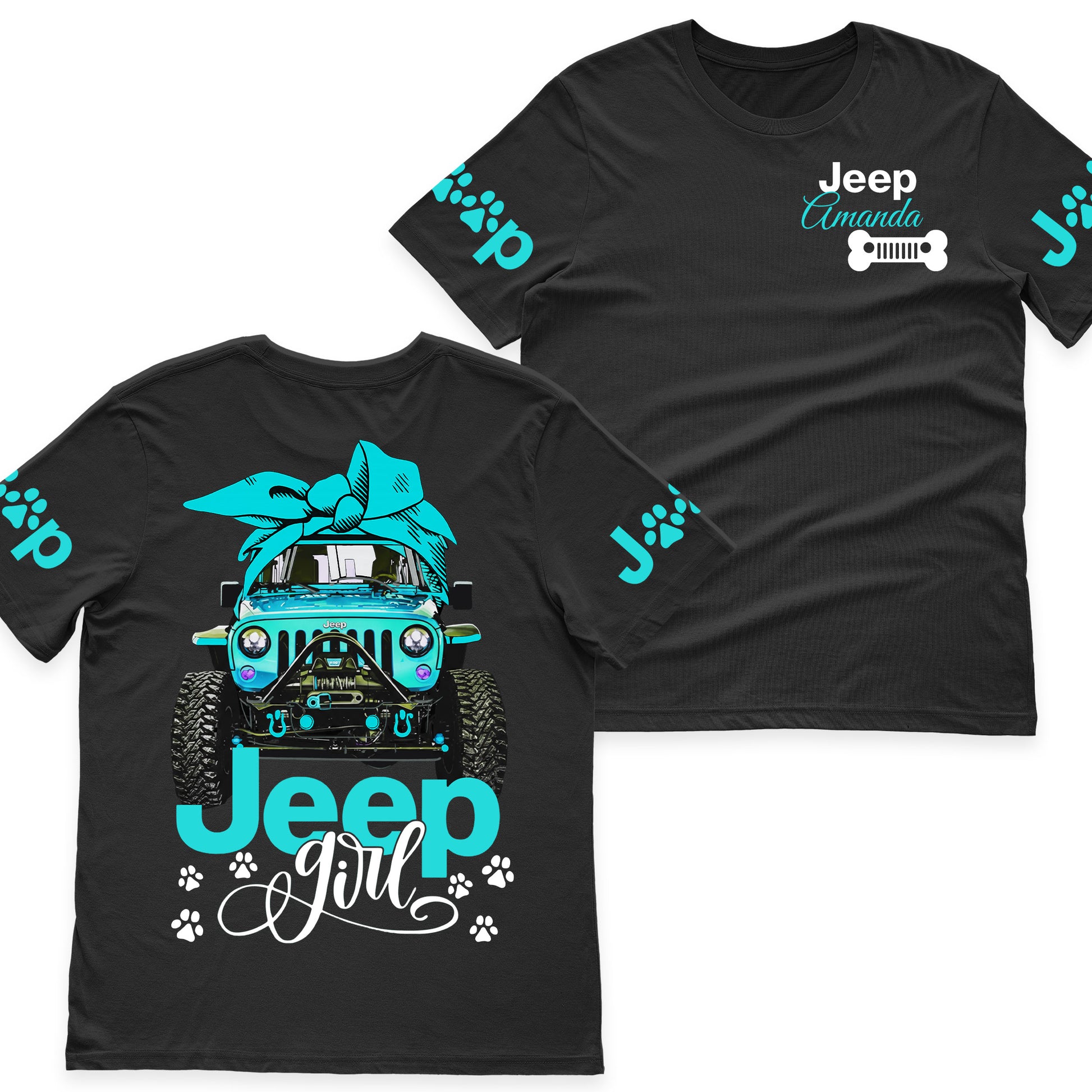 Personalized Jeep Dog Girl Multicolor Fleece Zip Hoodie Supler Store